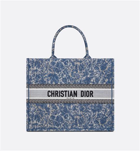 tote dior azul|Large Dior Book Tote.